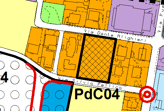 Localizzazione delle aree corrispondenti a porosità nel tessuto residenziale esistente, oggetto di Permesso di costruire convenzionato (PdC): PdC 3 PdC 8 141 PdC 5-6 - 7 PdC 9 PdC 4 Una volta