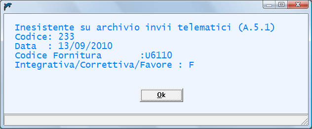 1 Archivio utenti-data invio, non è presente l elemento relativo all invio