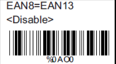 5.2 Parametri EAN/UPC A.