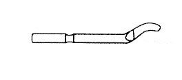 Raschietti, sbavatori, seghetti - Raschietti e sbavatori Sbavatore NG1005 Deburring tool NG1005 Art.54022 Cod. Fornitore: 1005 Manufacturer code: NG1005 Sbavatore Noga NG1005.