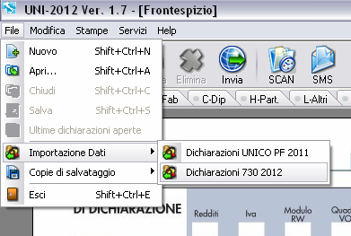 ISTRUZIONI PER L IMPORTAZIONE DELLE DICHIARAZIONI 730 2012 NEL PROGRAMMA UNICO 2012 Prefazione In caso di errori ed omissioni nel 730, che comportano un Maggior Debito o un Minor credito, come ben