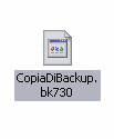 Nella fase successiva, occorre trasportare il file di Backup, sul desktop.