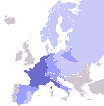 La situazione dell'europa nel 1811.