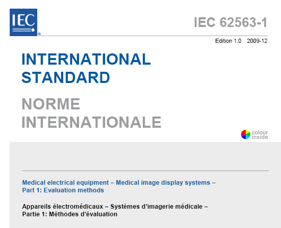 Nel 2009 l International Electrotechnical Commission