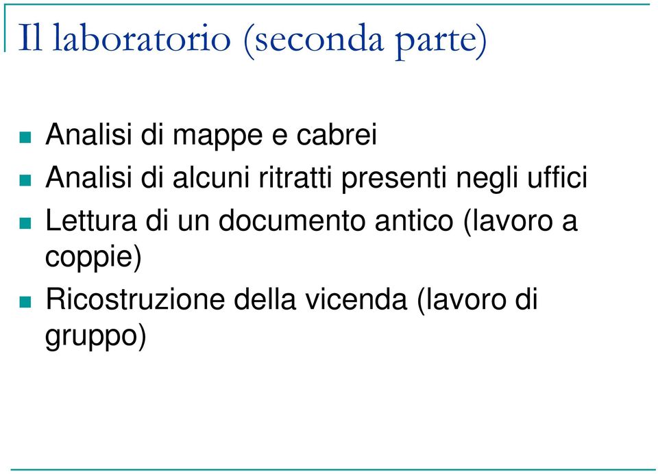 uffici Lettura di un documento antico (lavoro a