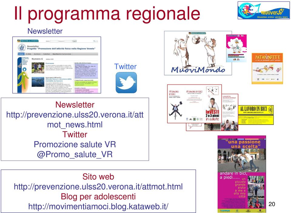 html Twitter Promozione salute VR @Promo_salute_VR Sito web