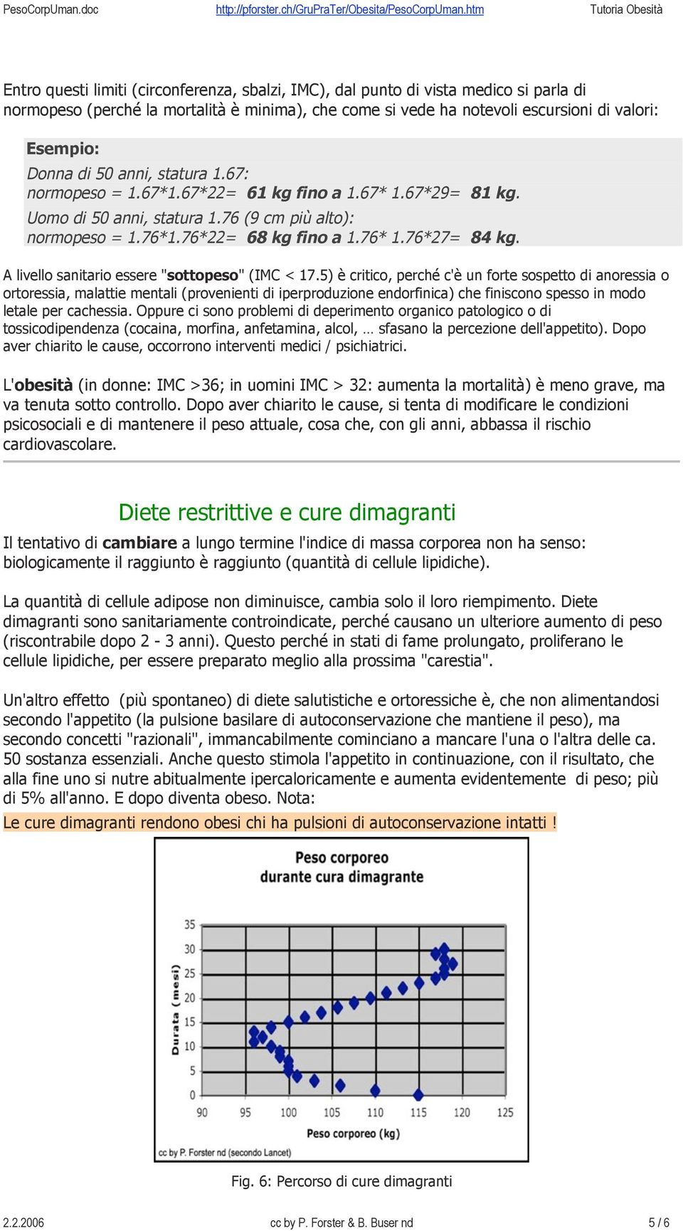 A livello sanitario essere "sottopeso" (IMC < 17.