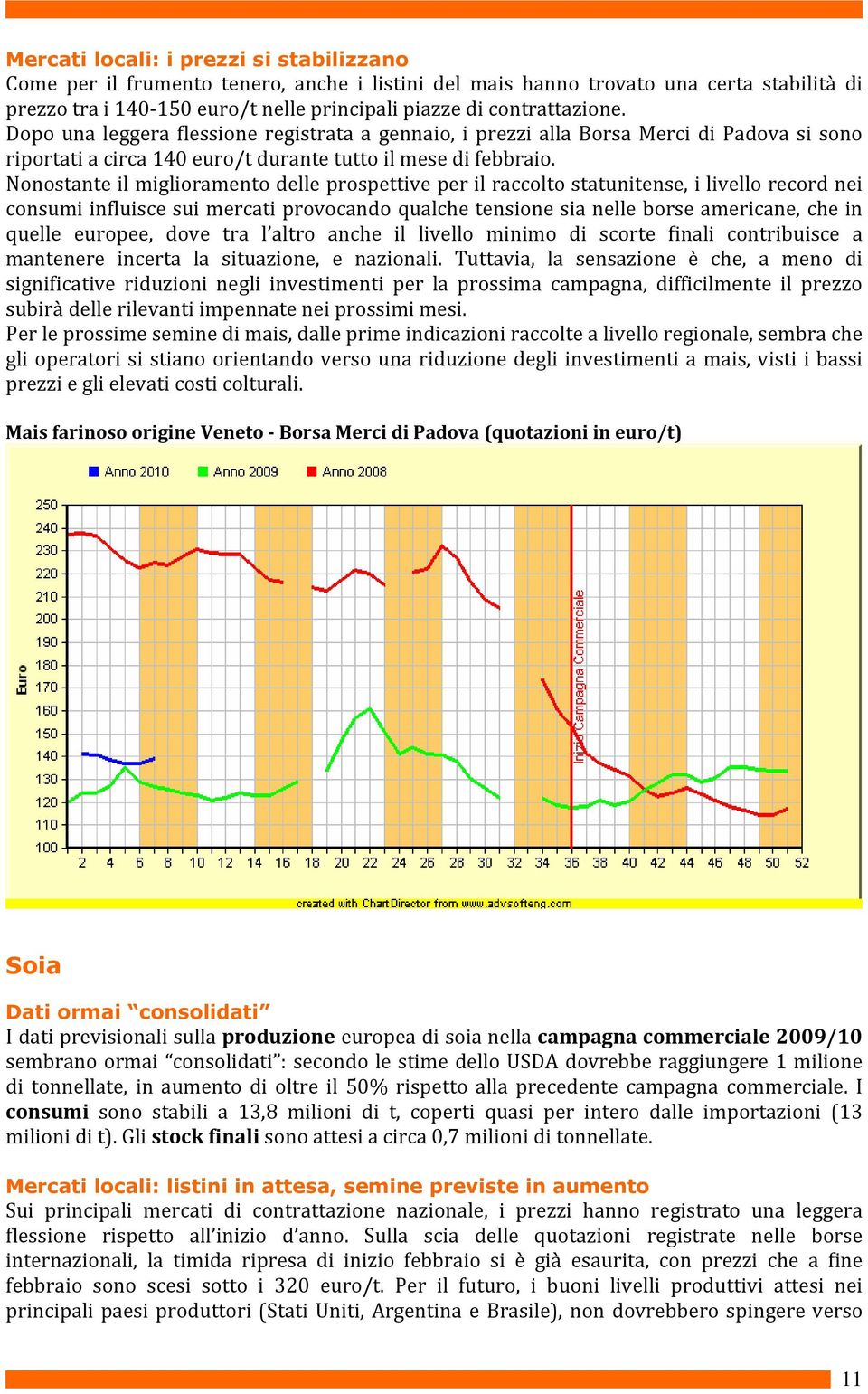 Nonostante il miglioramento delle prospettive per il raccolto statunitense, i livello record nei consumi influisce sui mercati provocando qualche tensione sia nelle borse americane, che in quelle