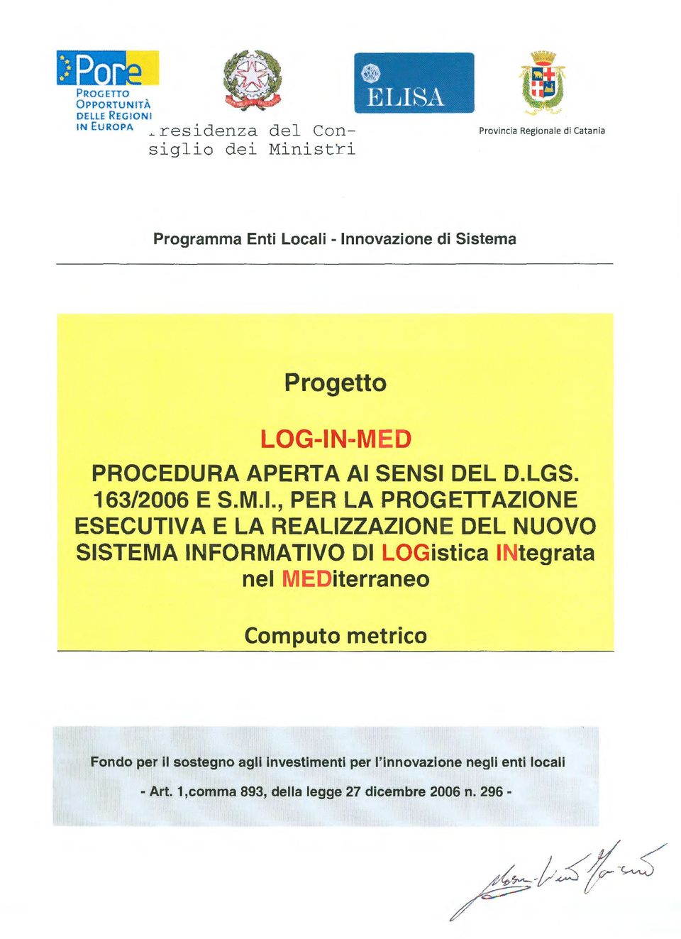 Sistema Progetto LOG-IN