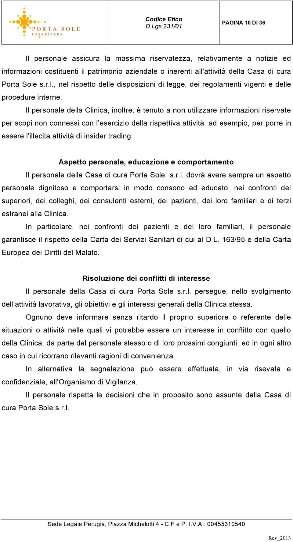 attività di insider trading. Aspetto personale