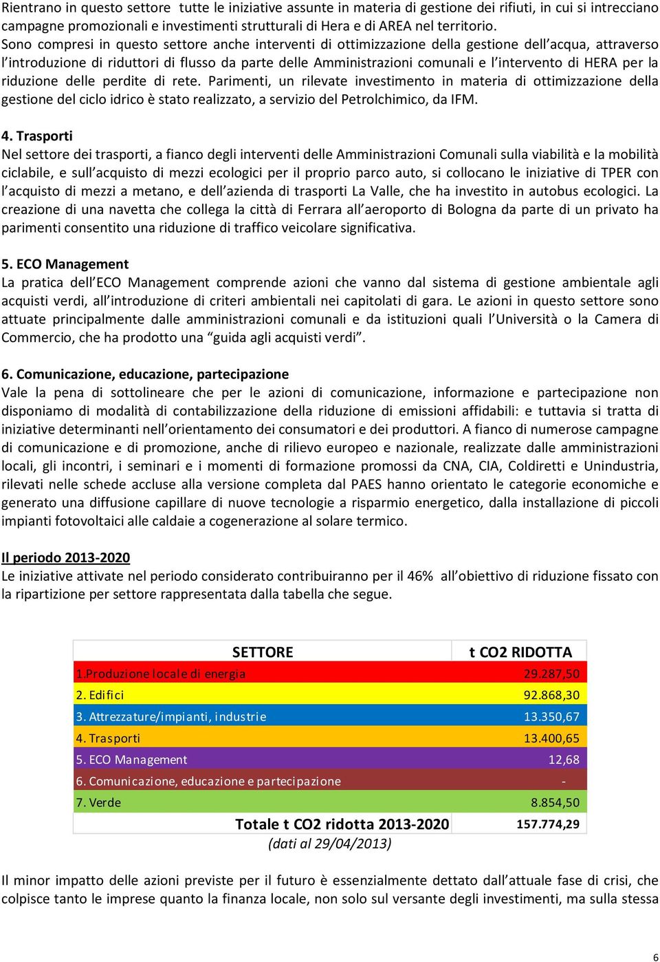 di HERA per la riduzione delle perdite di rete.