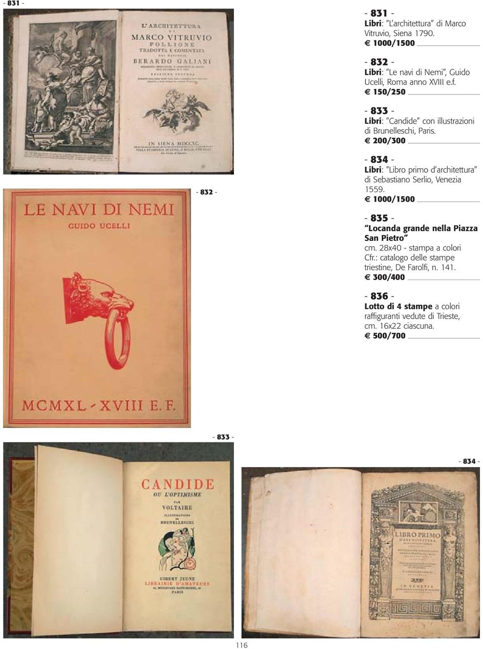 - 833 - Libri: Candide con illustrazioni di Brunelleschi, Paris.
