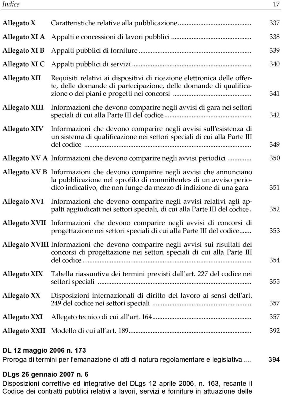 .. 340 Allegato XII Requisiti relativi ai dispositivi di ricezione elettronica delle offerte, delle domande di partecipazione, delle domande di qualificazione o dei piani e progetti nei concorsi.