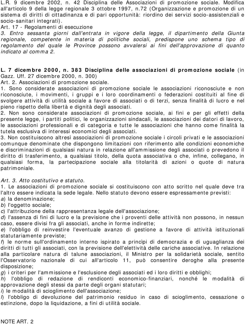 17 - Regolamenti di esecuzione 3.