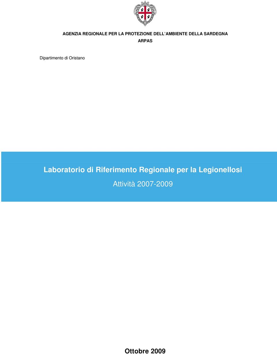 Oristano Laboratorio di Riferimento Regionale