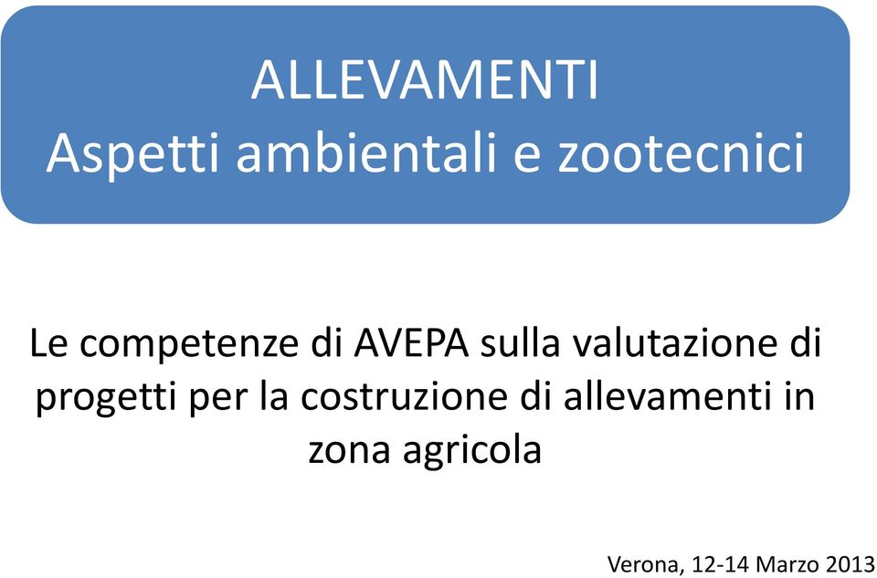 valutazione di progetti per la costruzione