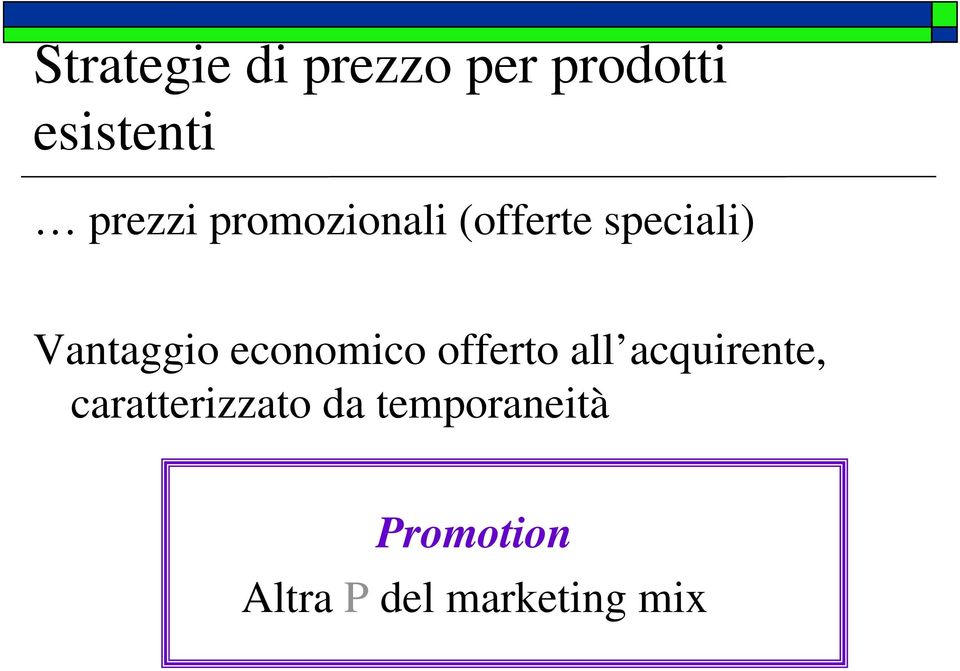 Vantaggio economico offerto all acquirente,