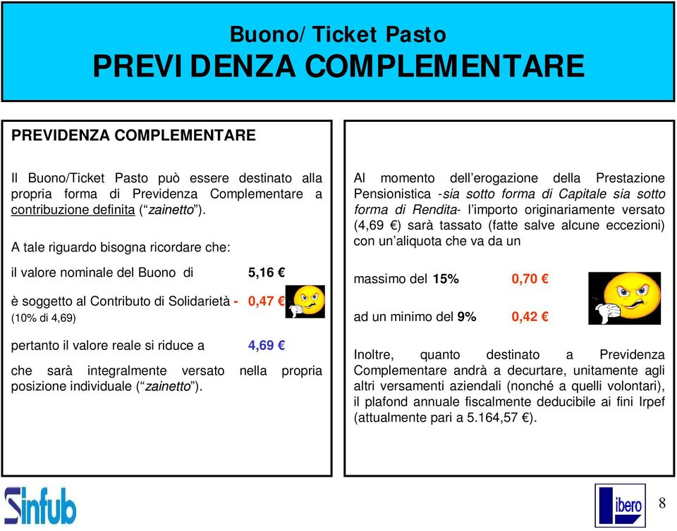 integralmente versato nella propria posizione individuale ( zainetto ).