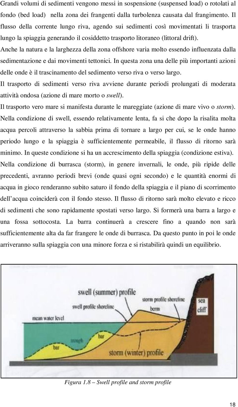 Anche la natura e la larghezza della zona offshore varia molto essendo influenzata dalla sedimentazione e dai movimenti tettonici.