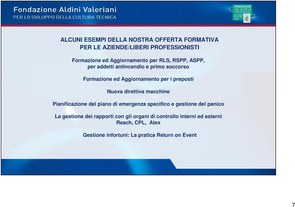 direttiva macchine Pianificazione del piano di emergenza specifico e gestione del panico La gestione dei