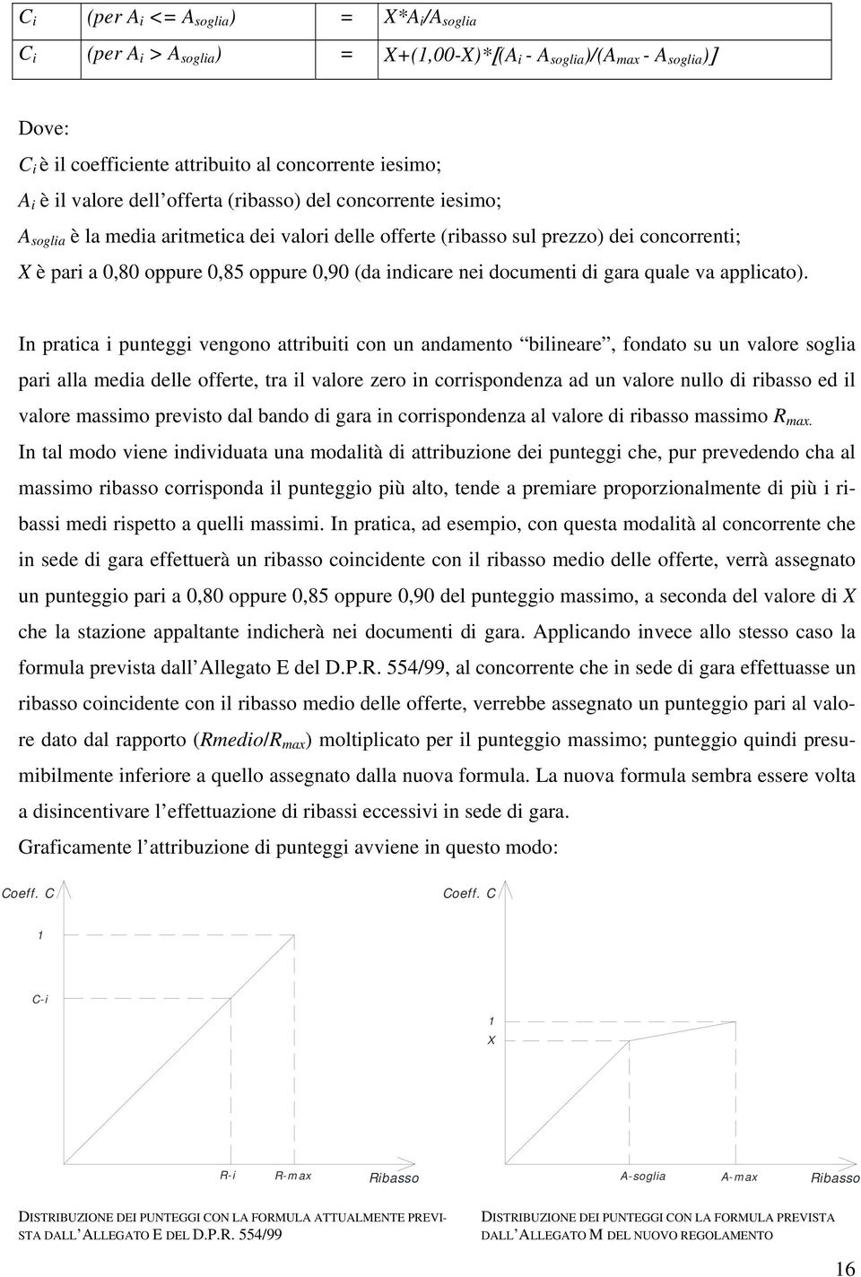 indicare nei documenti di gara quale va applicato).