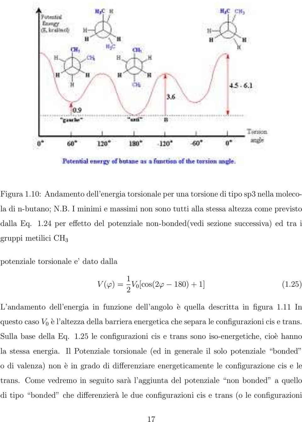 Sulla base della Eq. 1.25 le configurazioni cis e trans sono iso-energetiche, cioè hanno la stessa energia.