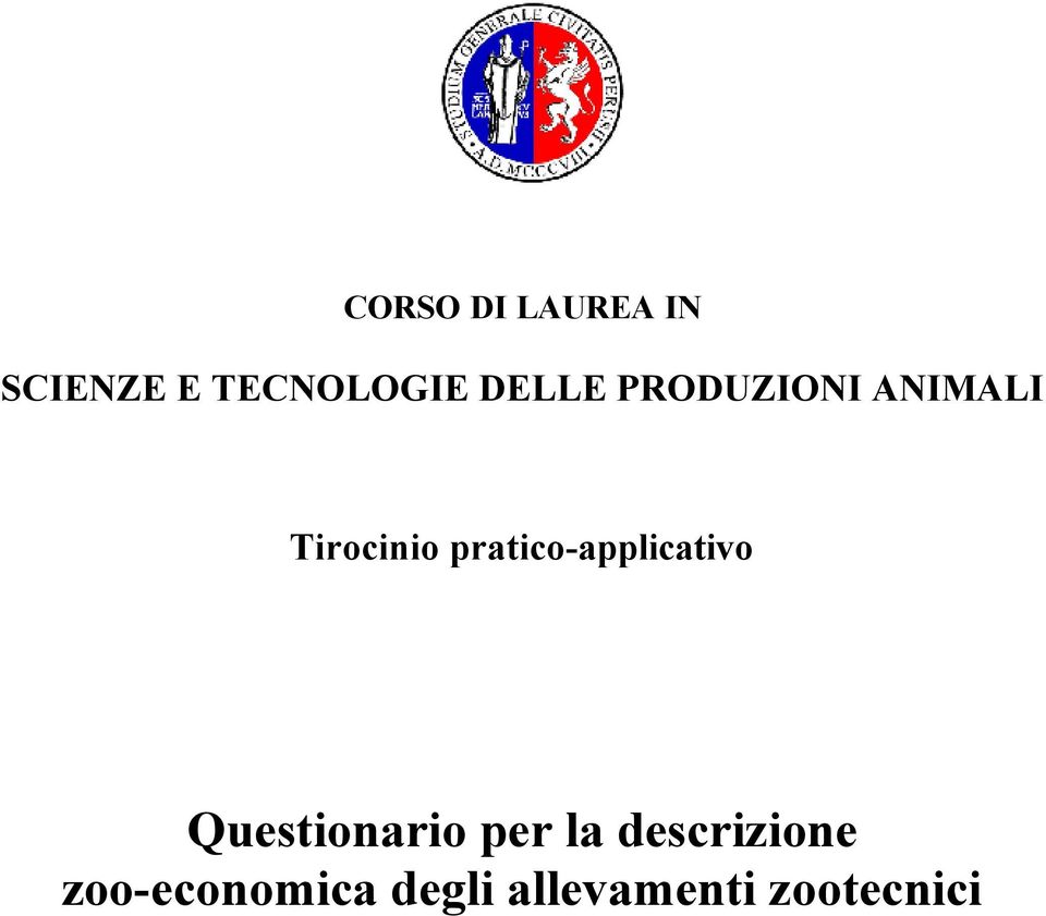 pratico-applicativo Questionario per la