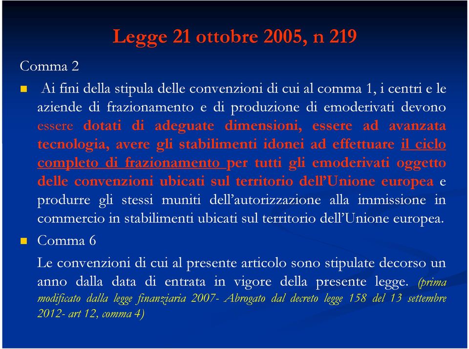 dell Unione europea e produrre gli stessi muniti dell autorizzazione alla immissione in commercio in stabilimenti ubicati sul territorio dell Unione europea.