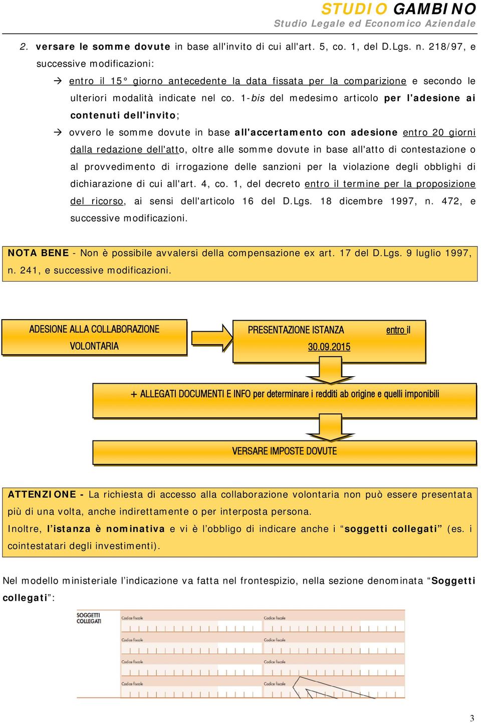 1-bis del medesimo articolo per l'adesione ai contenuti dell'invito; ovvero le somme dovute in base all'accertamento con adesione entro 20 giorni dalla redazione dell'atto, oltre alle somme dovute in