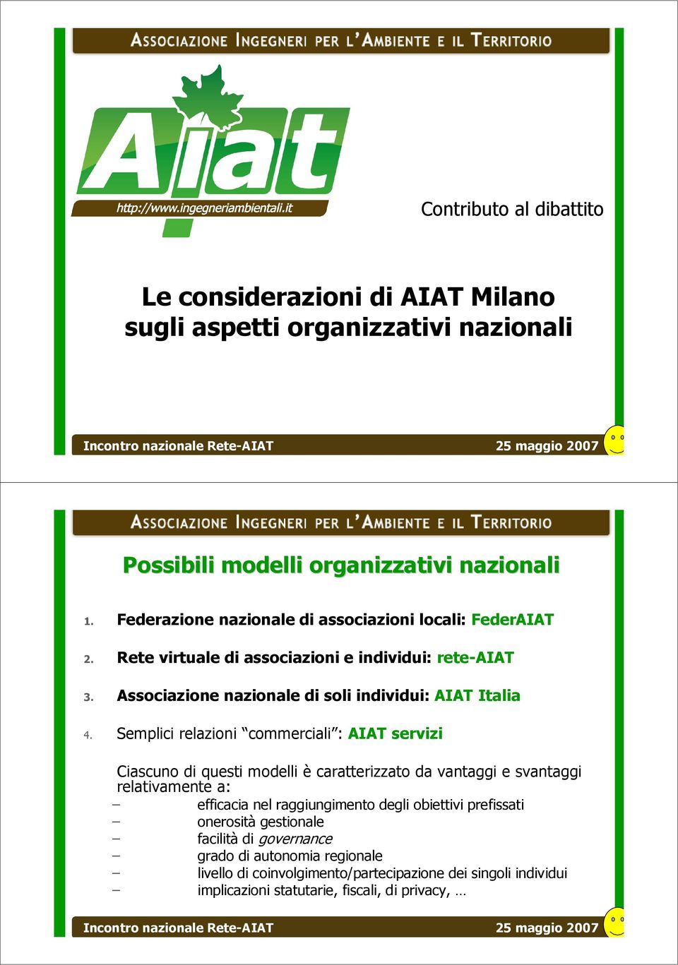 Associazione nazionale di soli individui: AIAT Italia 4.