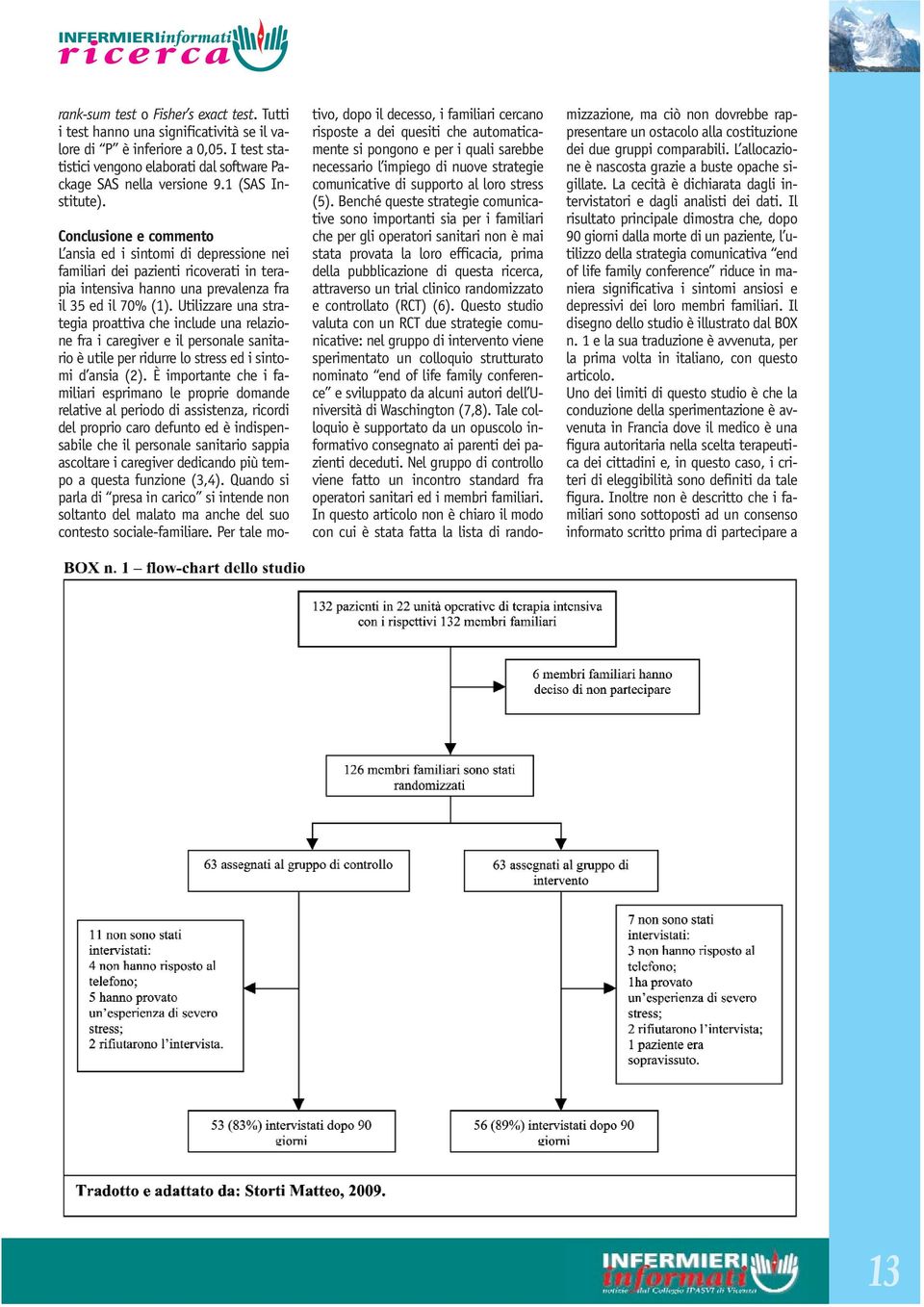 Utilizzare una strategia proattiva che include una relazione fra i caregiver e il personale sanitario è utile per ridurre lo stress ed i sintomi d ansia (2).