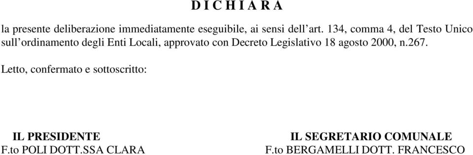 Decreto Legislativo 18 agosto 2000, n.267.