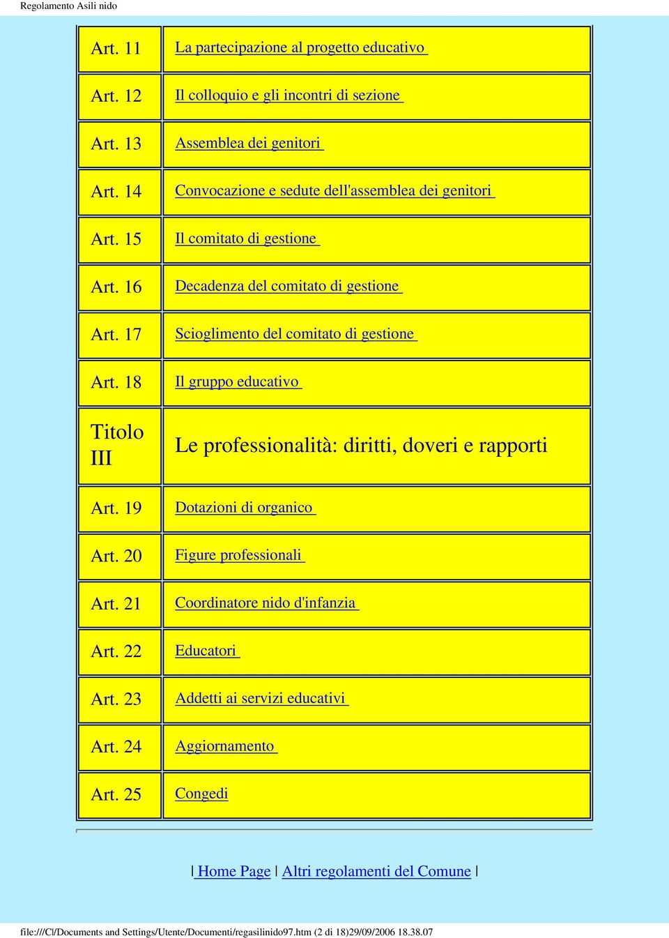 Decadenza del comitato di gestione Scioglimento del comitato di gestione Il gruppo educativo Le professionalità: diritti, doveri e rapporti Dotazioni di organico Figure