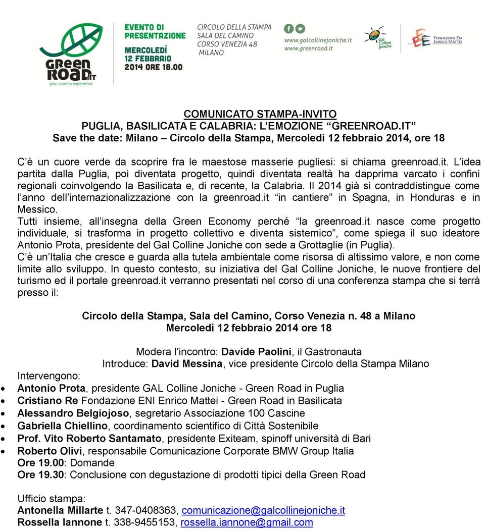 L idea partita dalla Puglia, poi diventata progetto, quindi diventata realtà ha dapprima varcato i confini regionali coinvolgendo la Basilicata e, di recente, la Calabria.