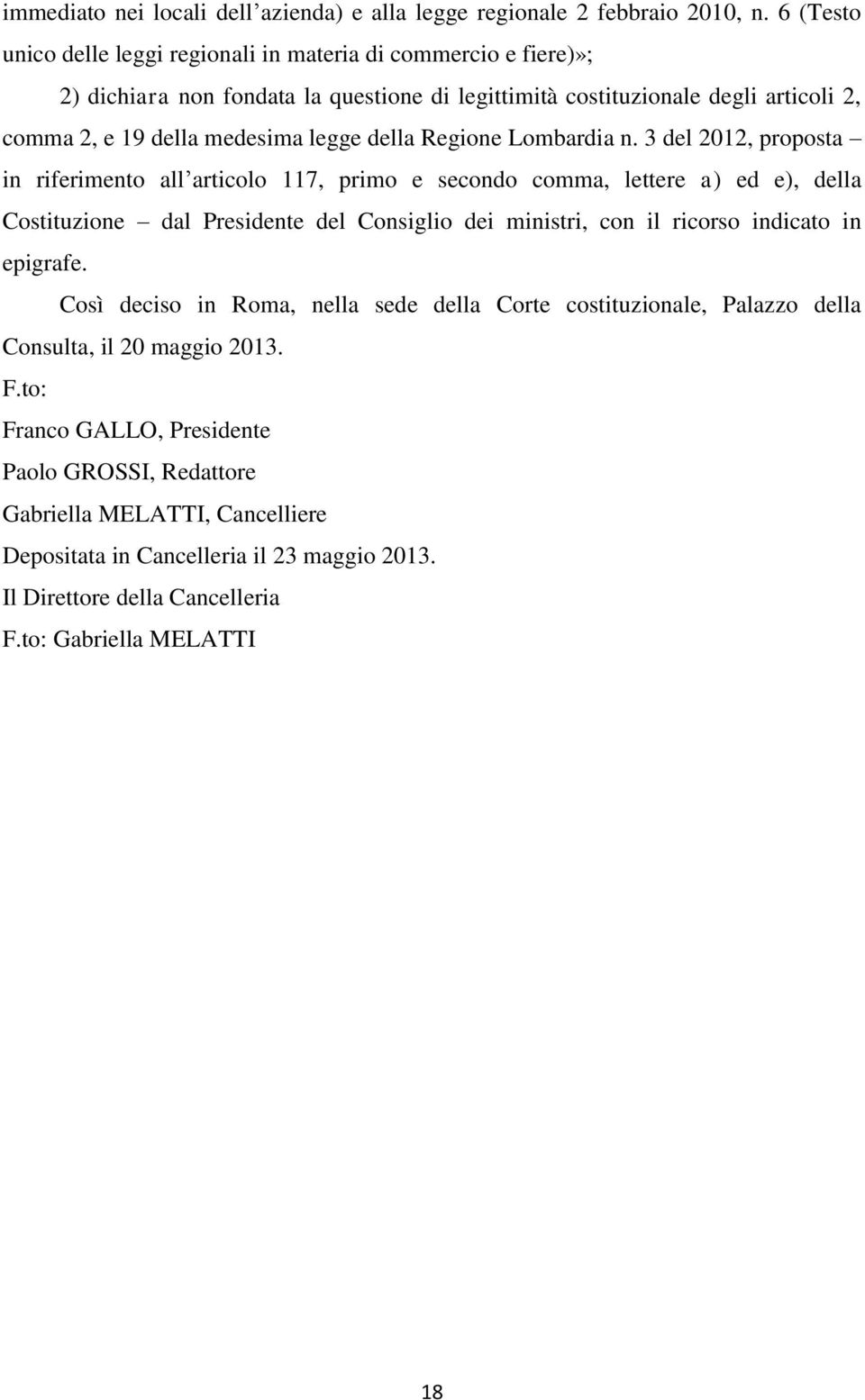 della Regione Lombardia n.