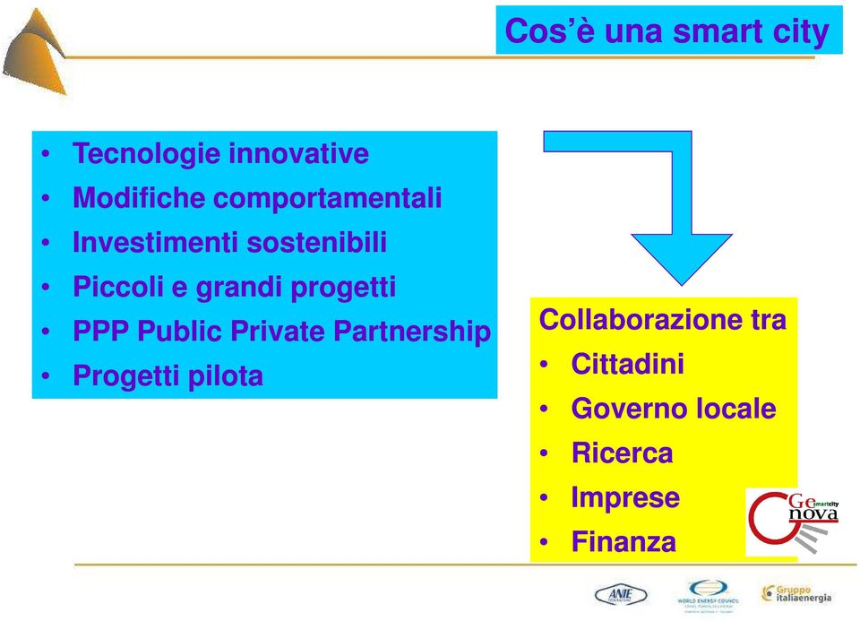 progetti PPP Public Private Partnership Progetti pilota