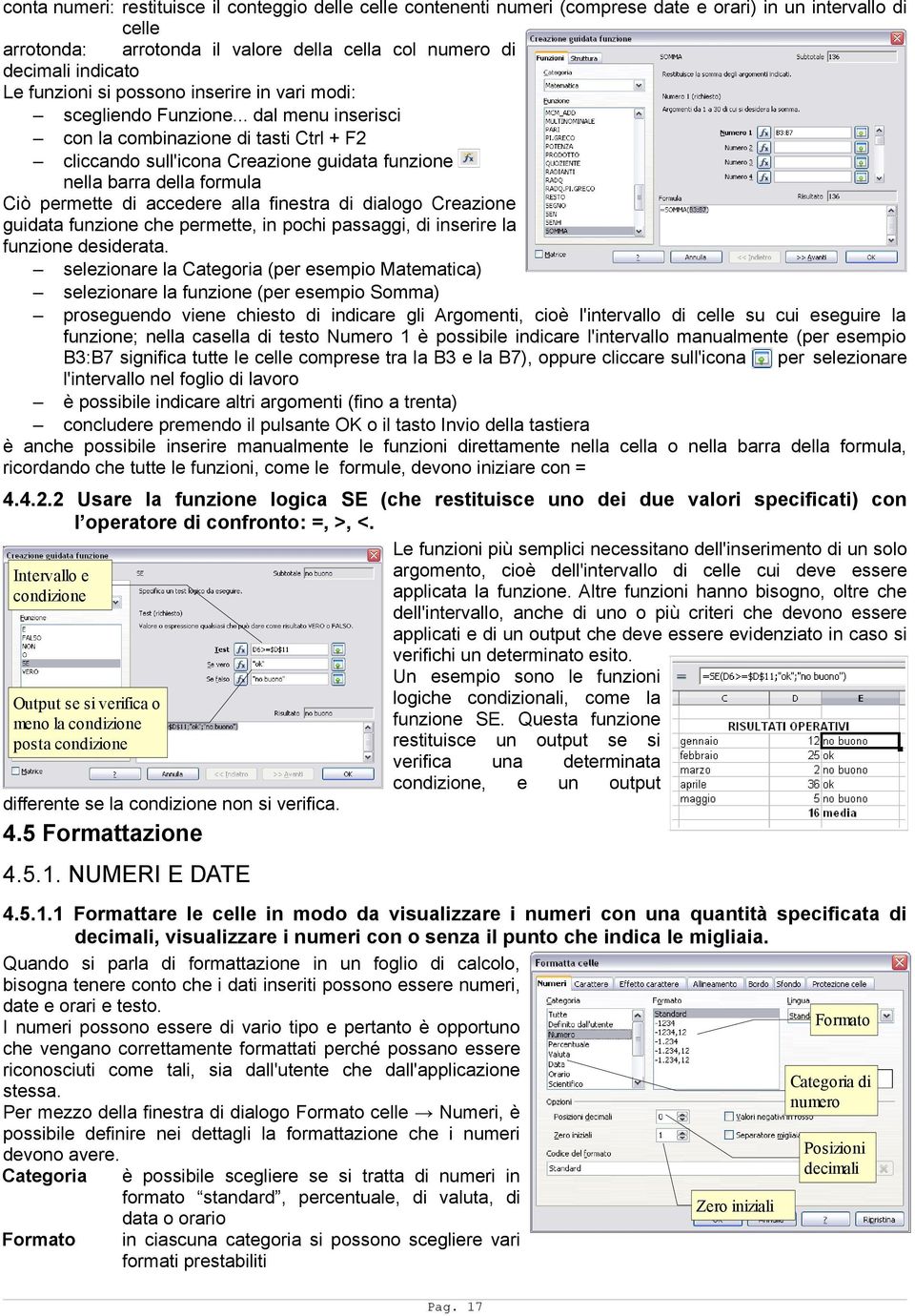 .. dal menu inserisci con la combinazione di tasti Ctrl + F2 cliccando sull'icona Creazione guidata funzione nella barra della formula Ciò permette di accedere alla finestra di dialogo Creazione