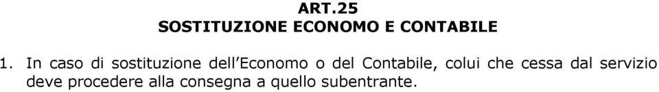 Contabile, colui che cessa dal servizio