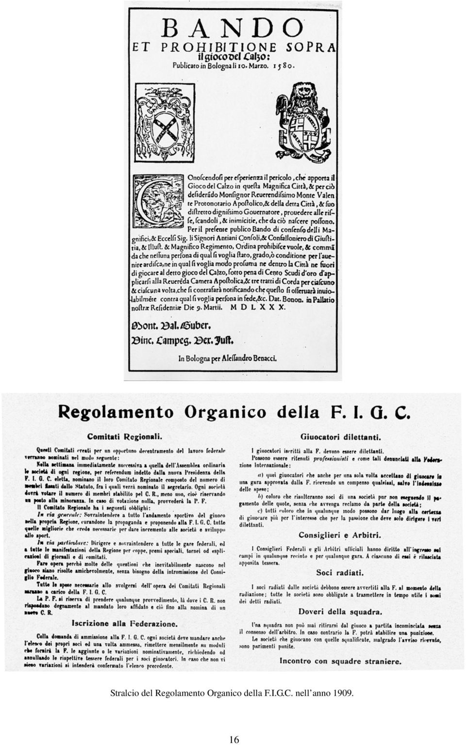 Organico della F.