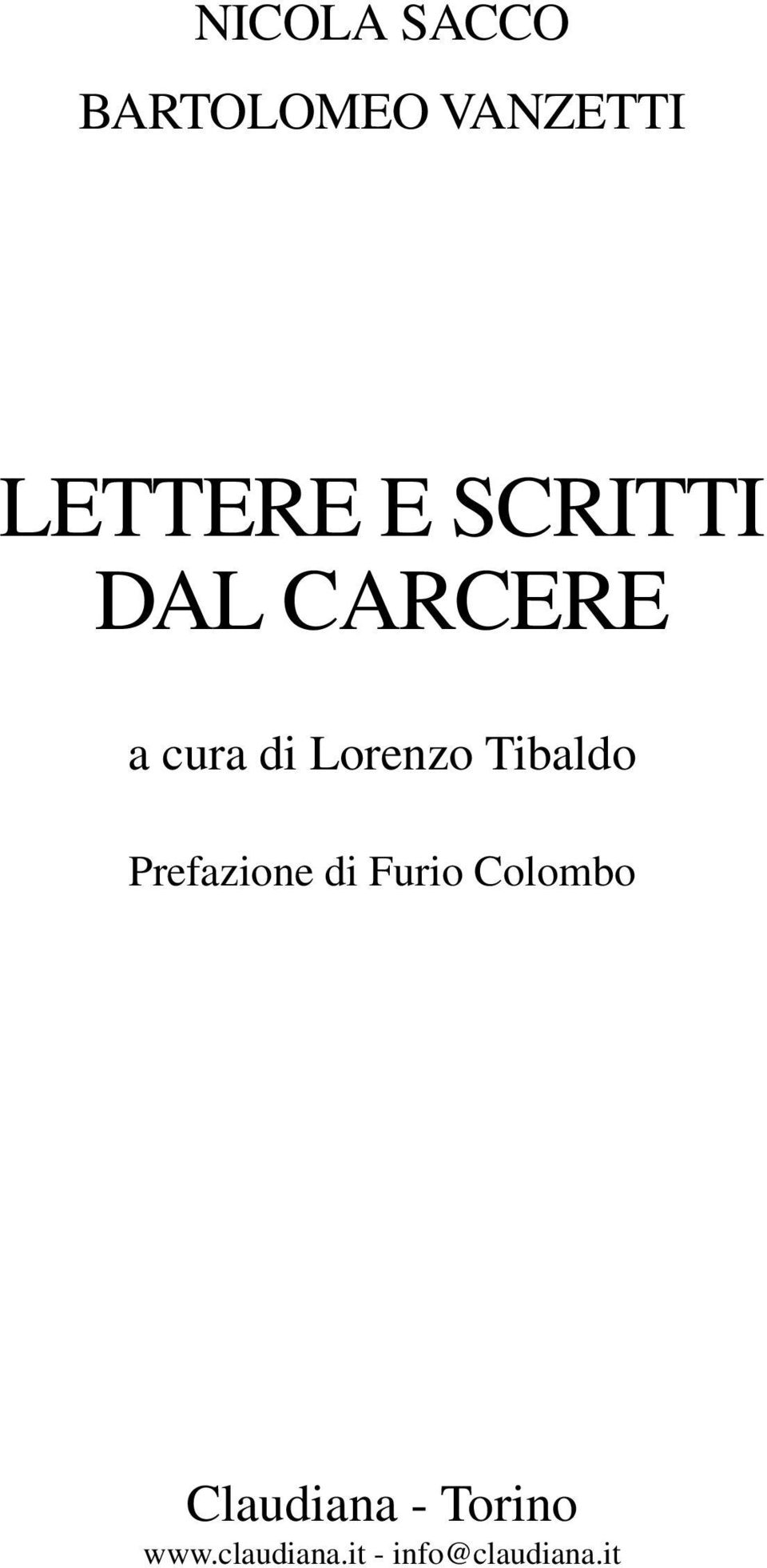 Tibaldo Prefazione di Furio Colombo