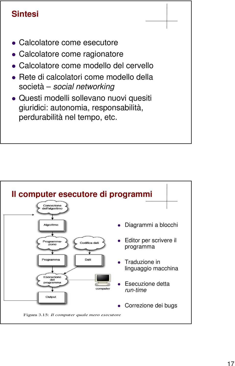 autonomia, responsabilità, perdurabilità nel tempo, etc.