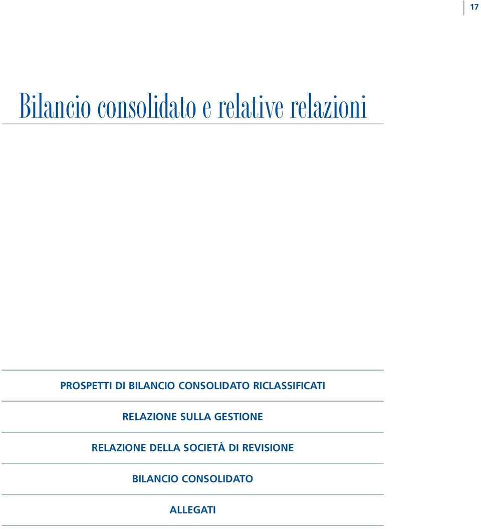 RICLASSIFICATI RELAZIONE SULLA GESTIONE