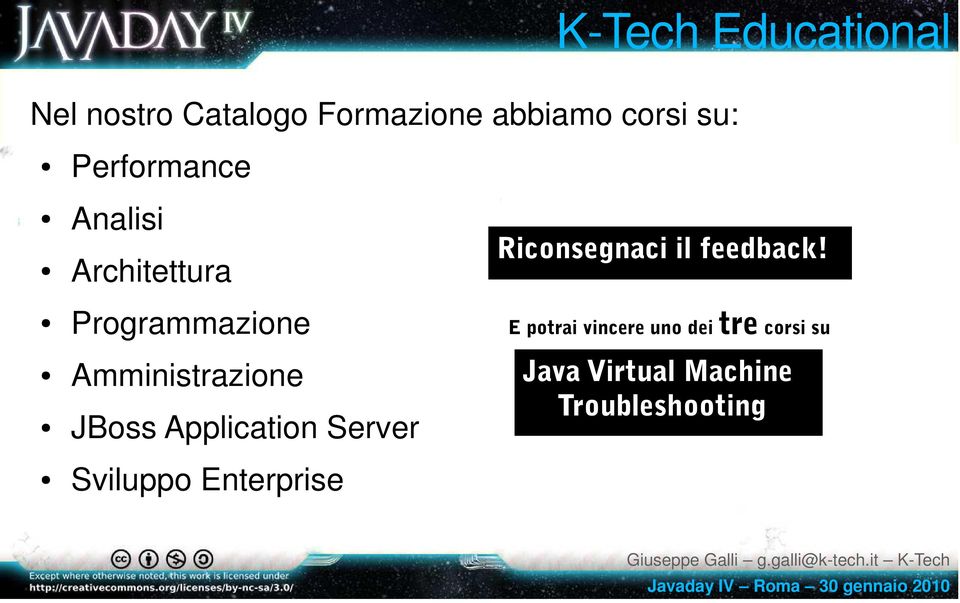 Application Server Riconsegnaci il feedback!