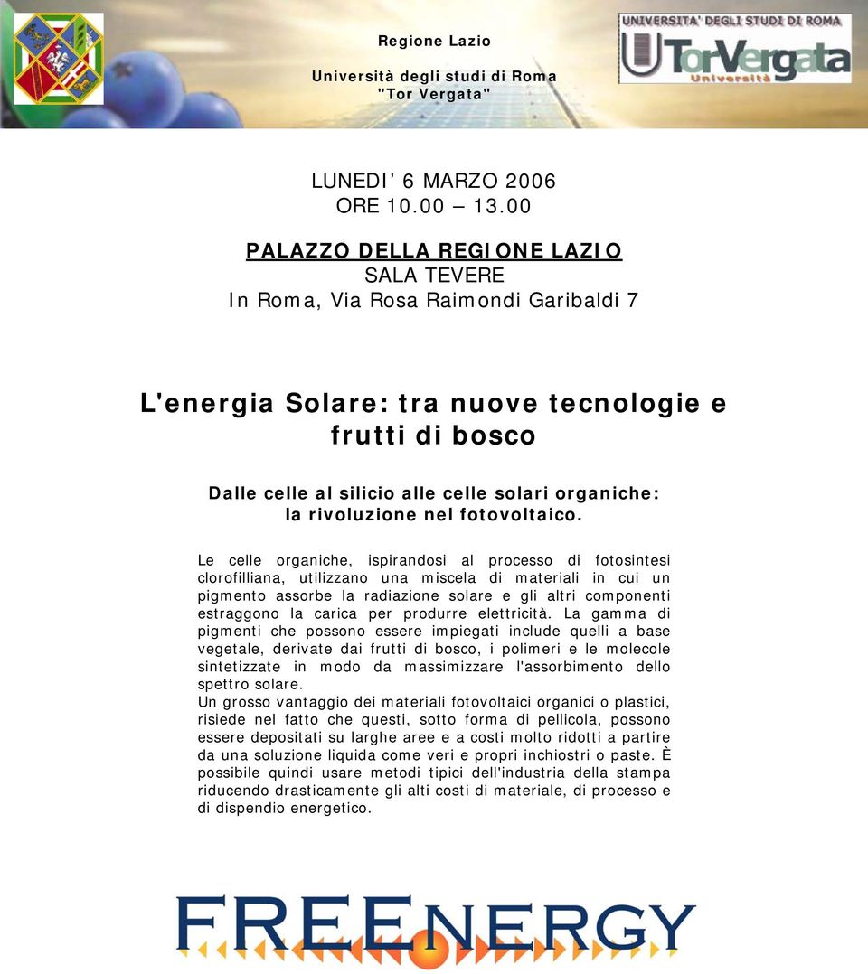 rivoluzione nel fotovoltaico.