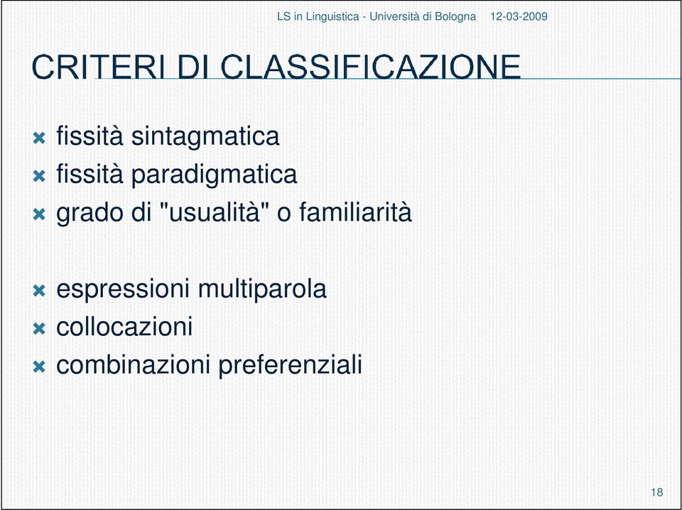 familiarità espressioni multiparola