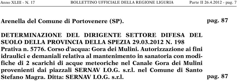 Corso d'acqua: Gora dei Mulini.