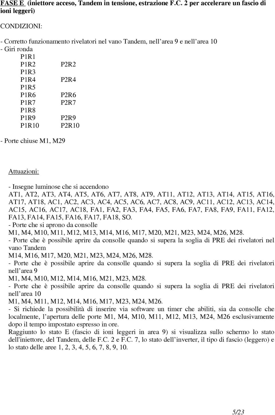 P1R9 P2R9 P1R10 P2R10 - Porte chiuse M1, M29 AT1, AT2, AT3, AT4, AT5, AT6, AT7, AT8, AT9, AT11, AT12, AT13, AT14, AT15, AT16, AT17, AT18, AC1, AC2, AC3, AC4, AC5, AC6, AC7, AC8, AC9, AC11, AC12,