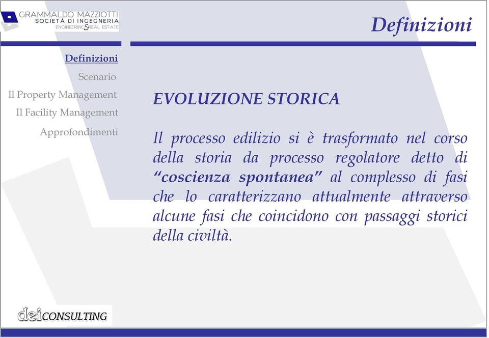 spontanea al complesso di fasi che lo caratterizzano attualmente