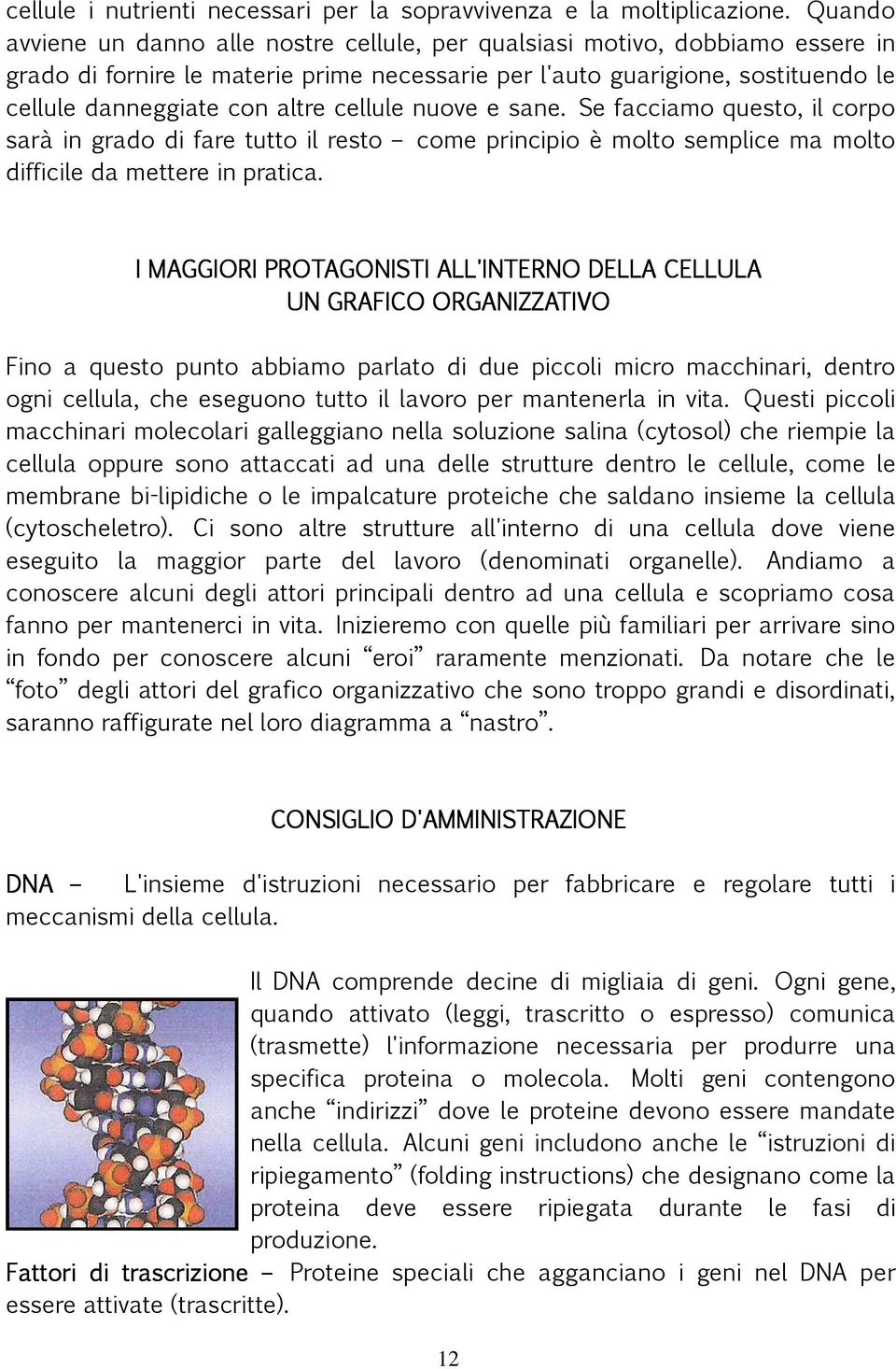 cellule nuove e sane. Se facciamo questo, il corpo sarà in grado di fare tutto il resto come principio è molto semplice ma molto difficile da mettere in pratica.