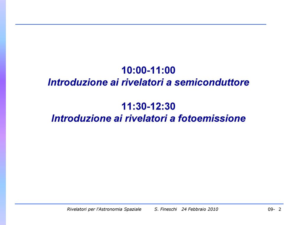 11:30-12:30 Introduzione ai